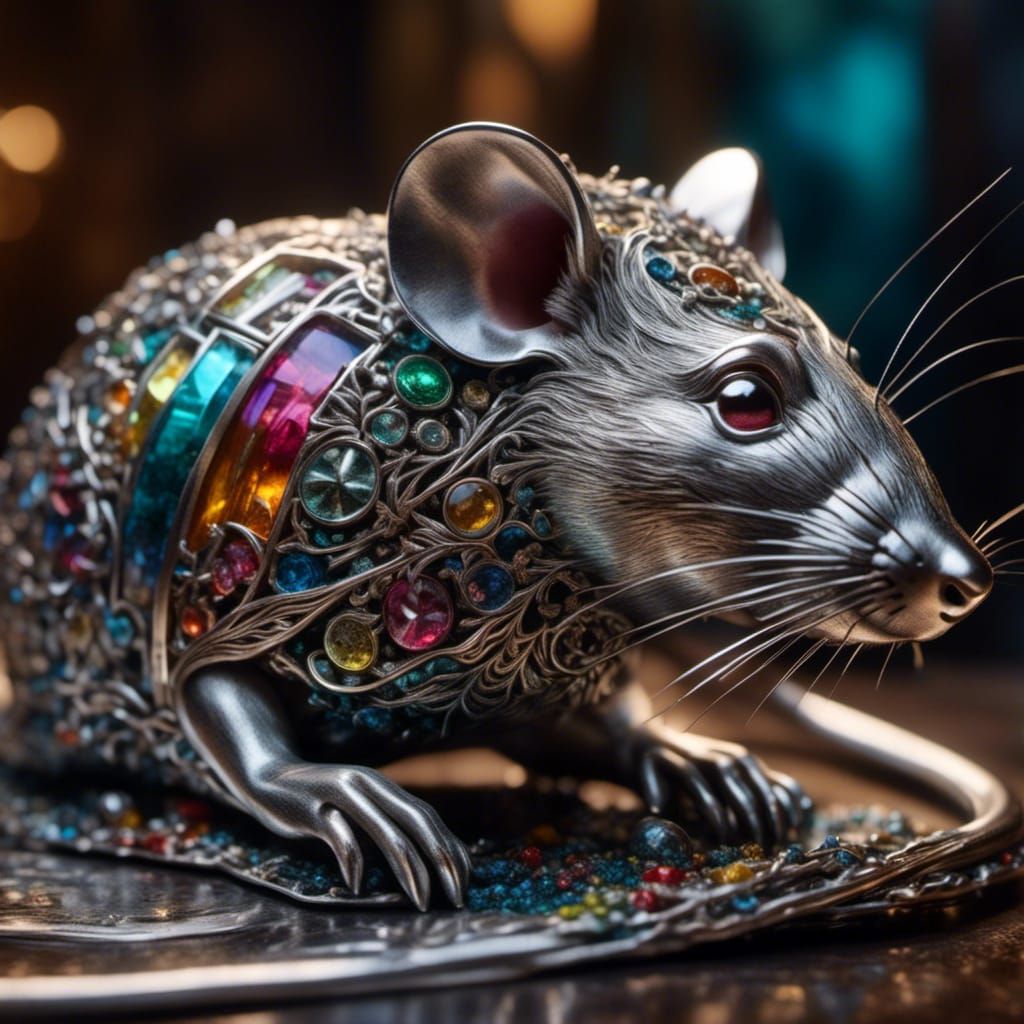 The Stainless Steel Rat Portrait in Hyperrealistic Style