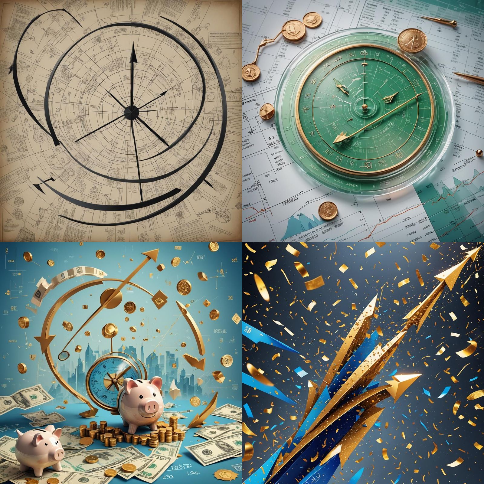 Abstract Bull Market: Upward Financial Growth