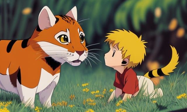 Calvin and Hobbes by Studio Ghibli