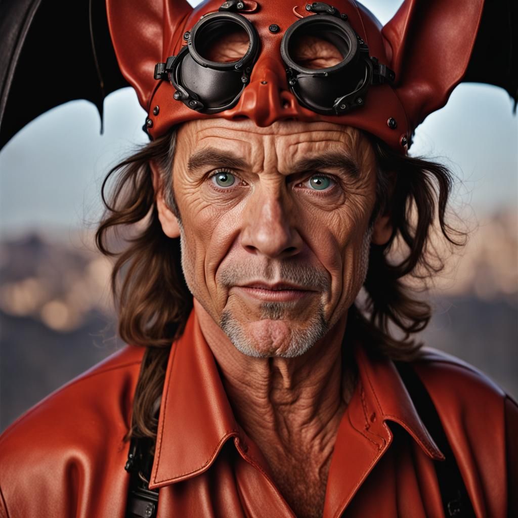 Professional Close-Up Portrait in Studio Lighting