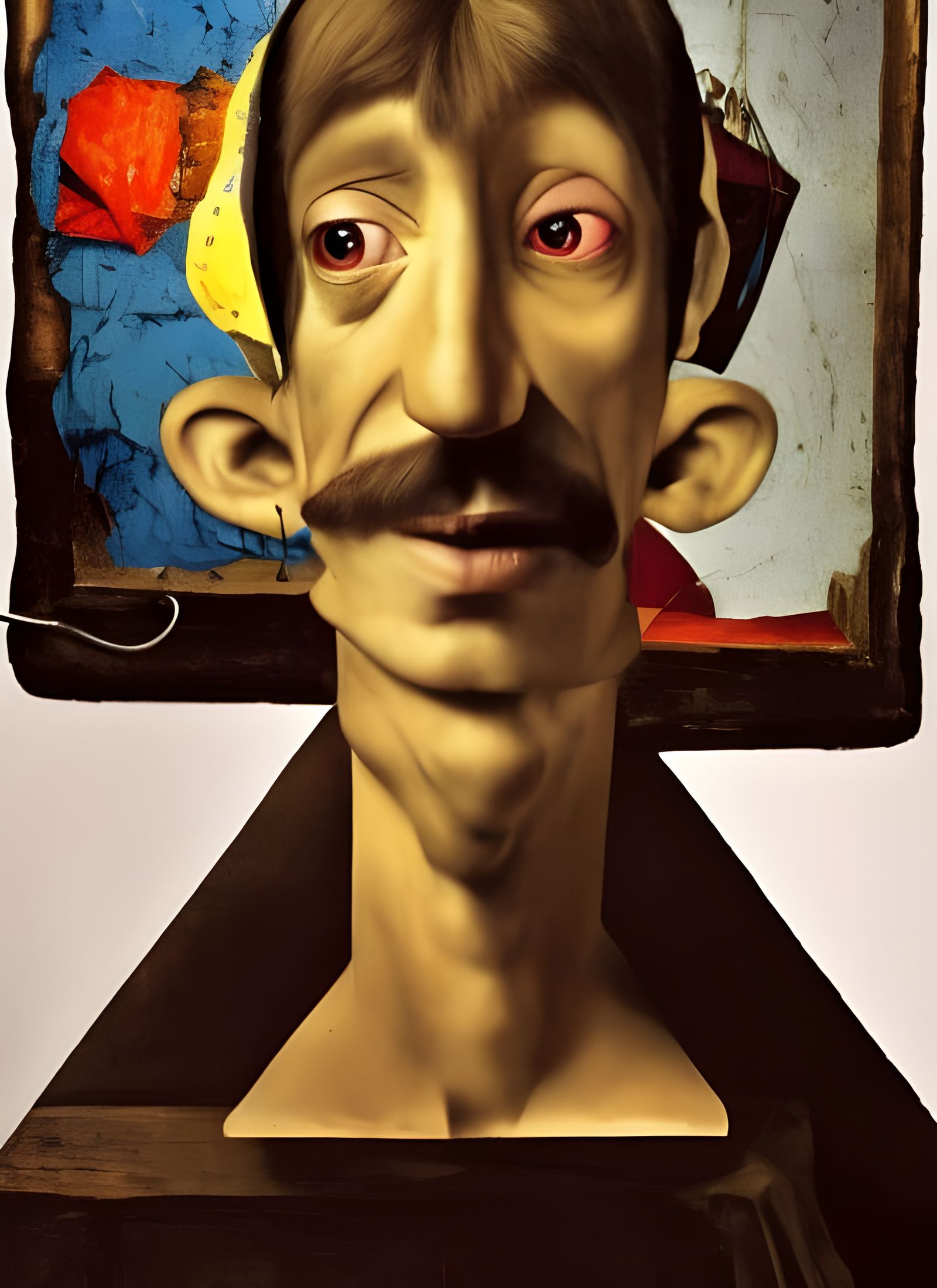 Abstract Art with Folk and Surreal Elements