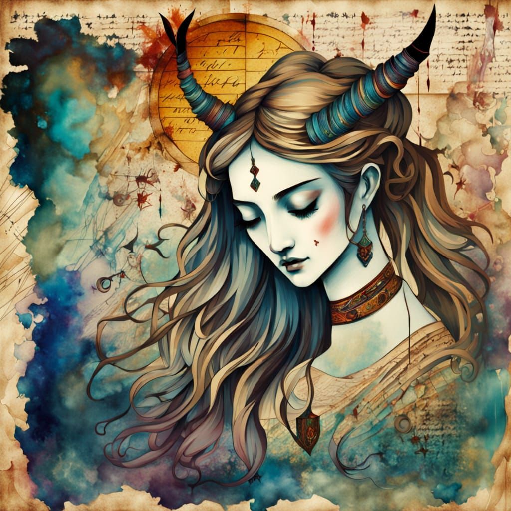 Surreal Whimsy of a Young Girl and the Long-Haired Devil