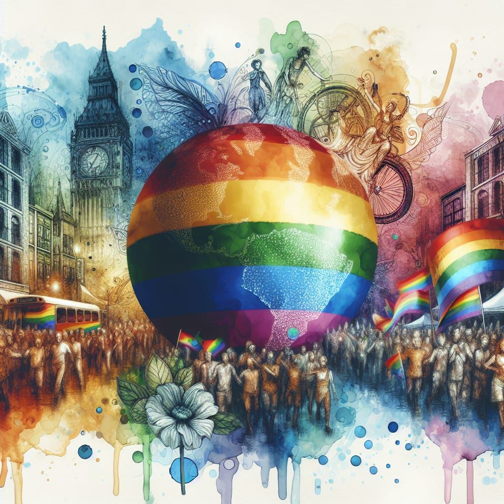LGBTQIA+ Pride: A Watercolour Journey Through History