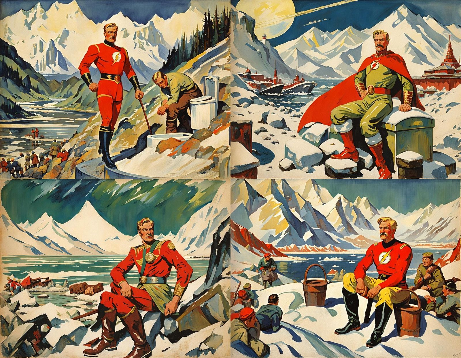 Flash Gordon's Surreal Siberian Vacation in Art Nouveau Styl...