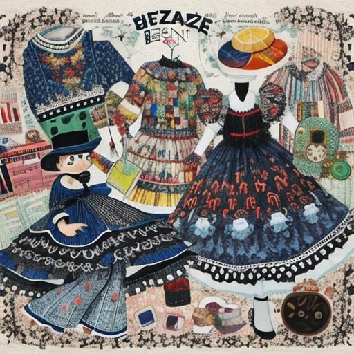 AI Generated Image of a Bizarre Bazaar