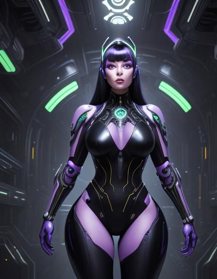 Dark fantasy concept art. Medium shot. Alice in Wonderland-i...