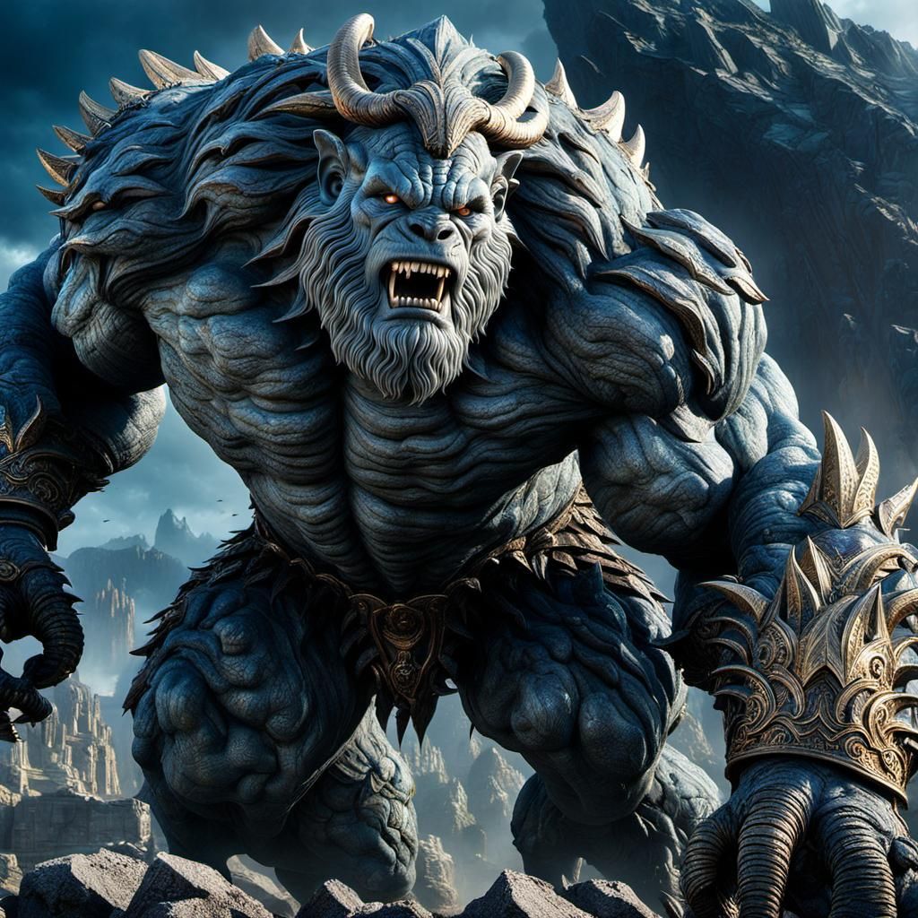 Giant guarding the treasure!