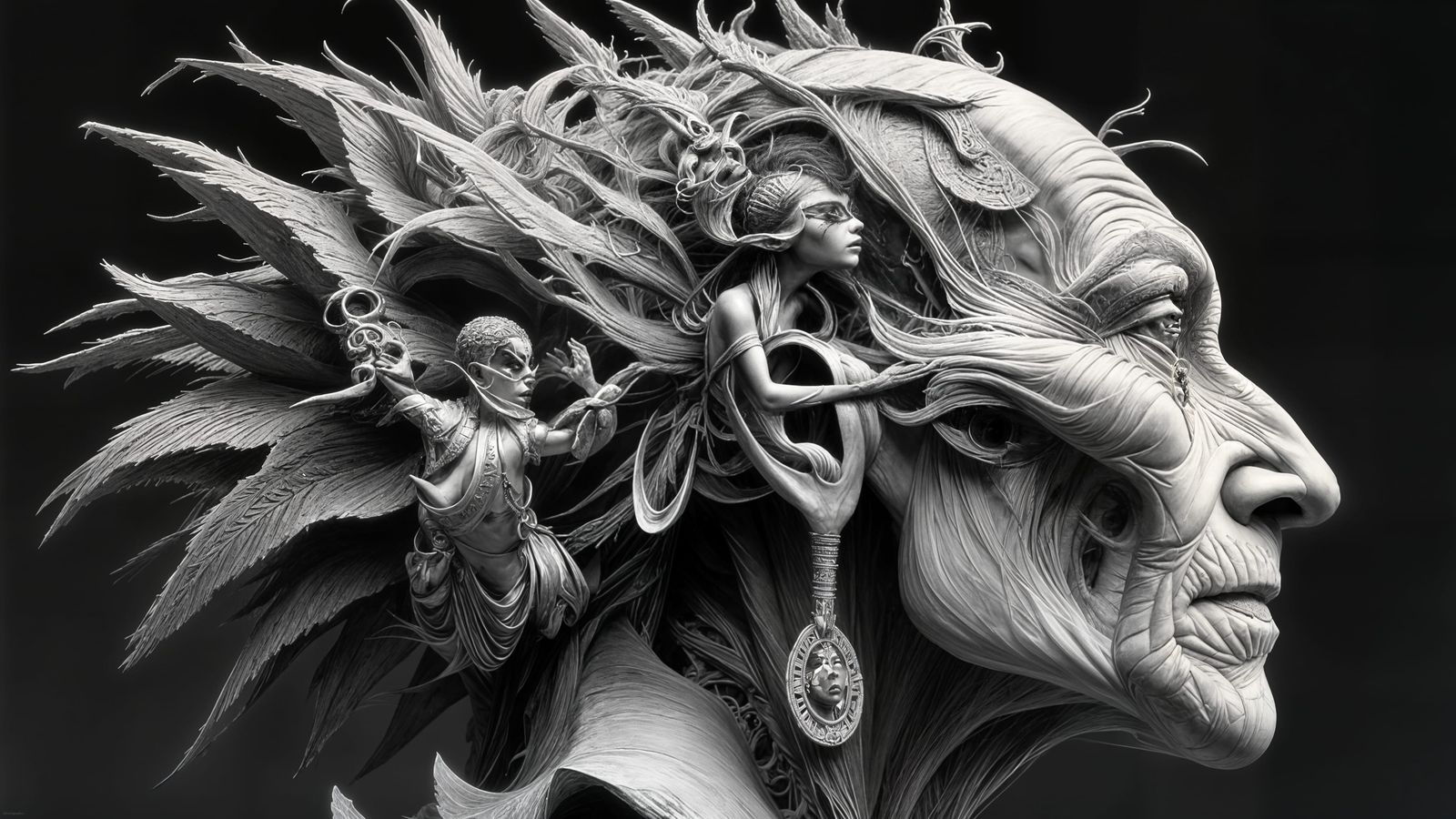 Eclectic Characters Bursting From God's Mind