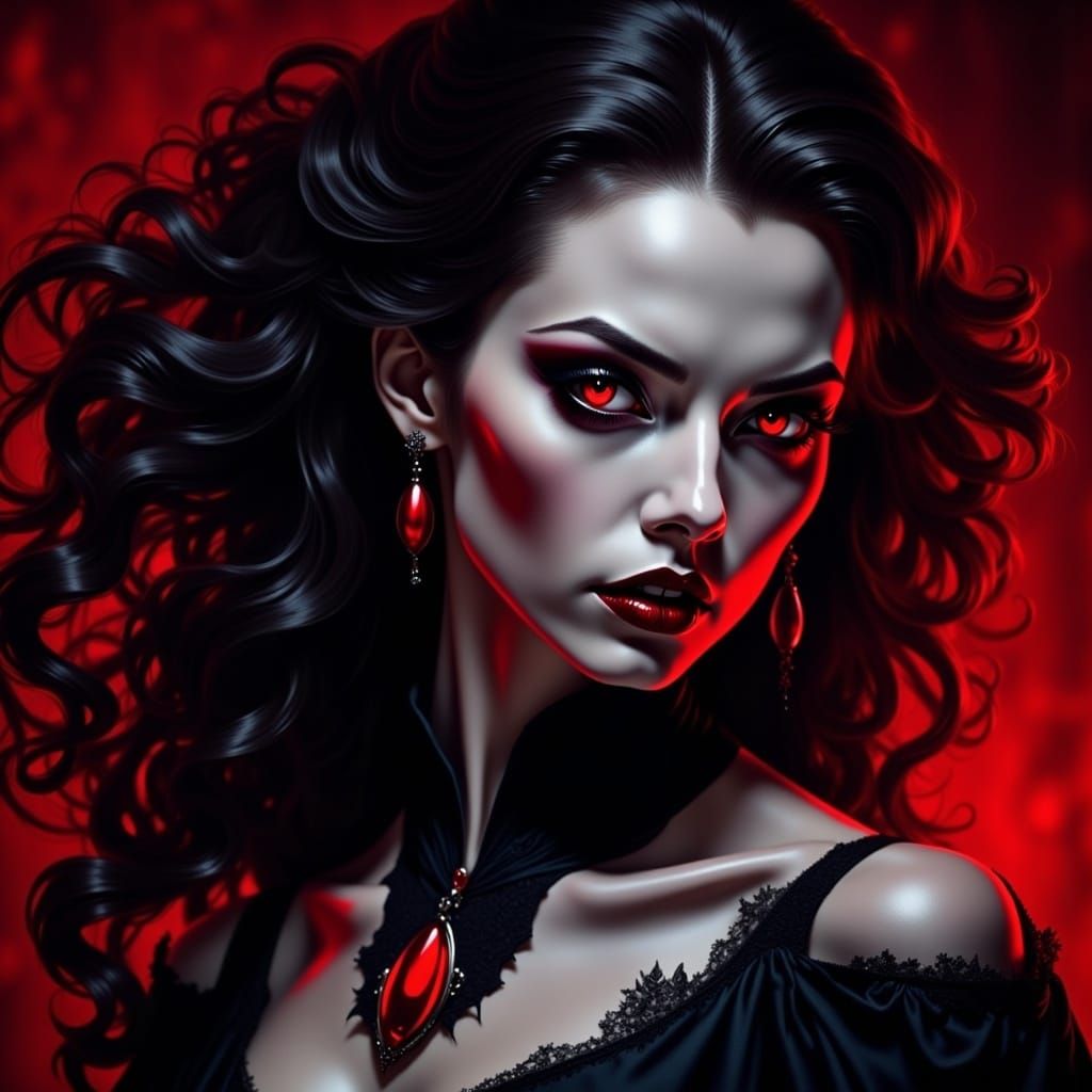 <lora:VampireFlux:1.0>