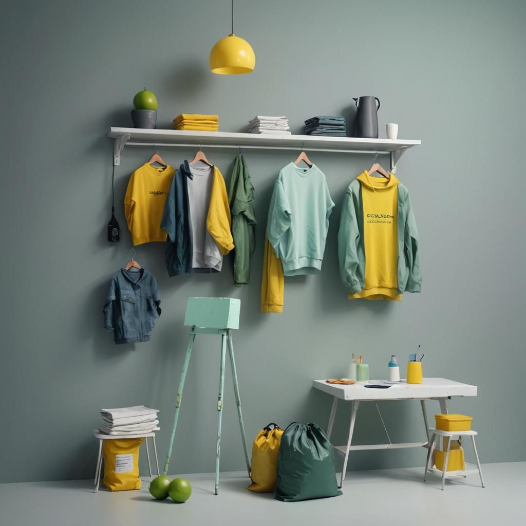 Hyperrealistic Portrait with Blue and Green Lighting