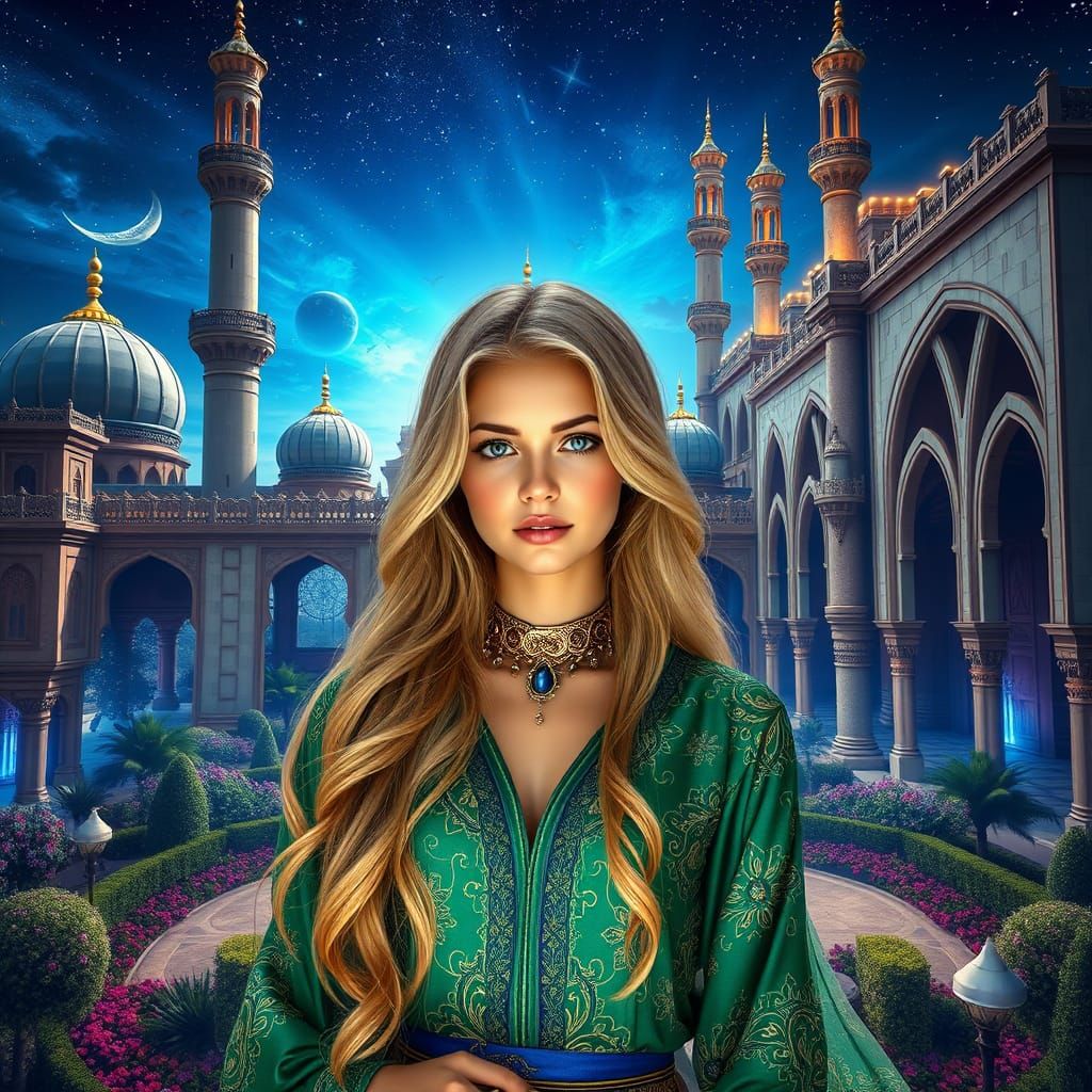 Ethereal Princess of Arabian Nights Fantasy