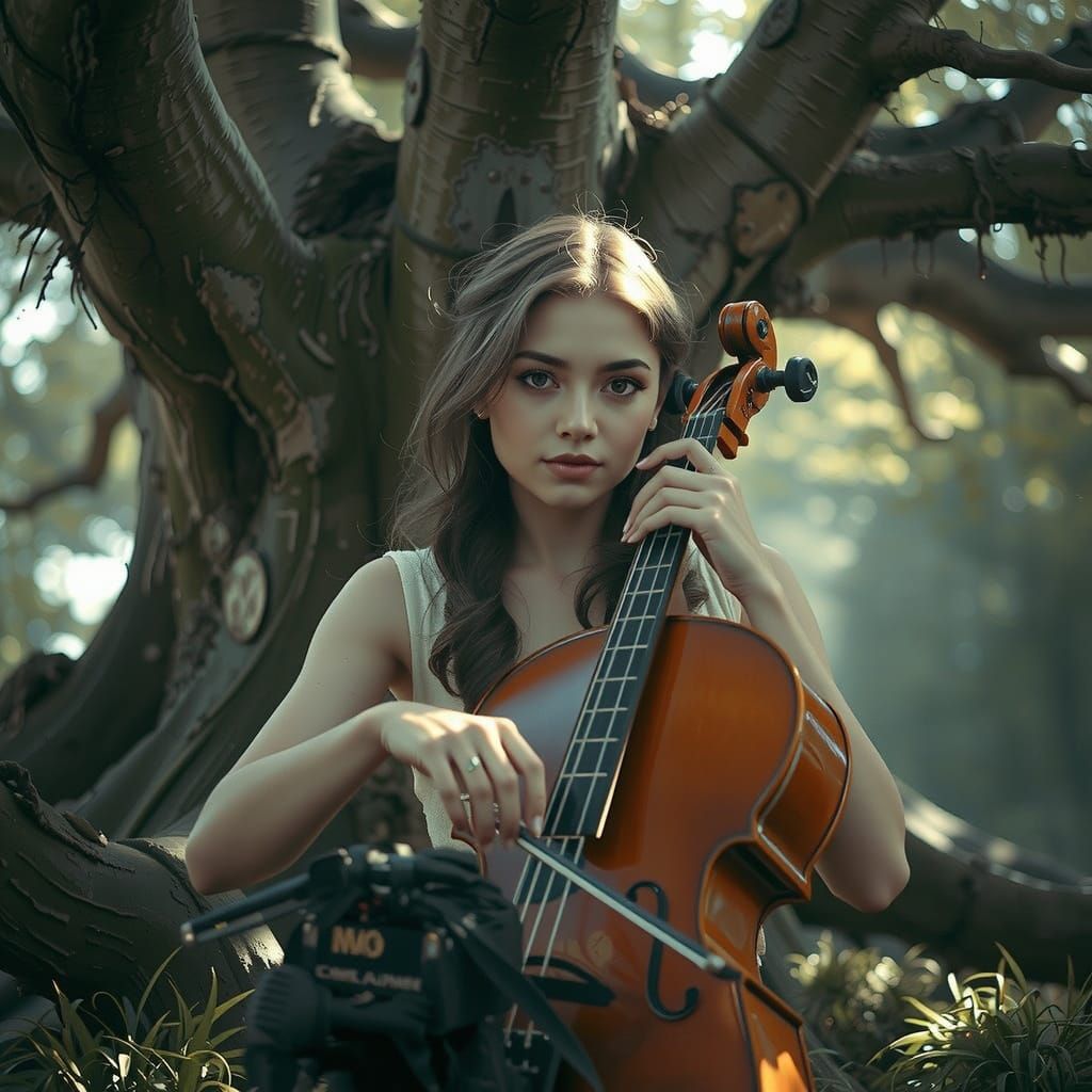 Vibrant Neon Landscape in Futuristic Digital Art Style