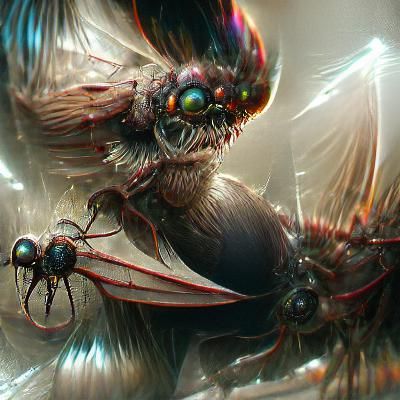 Hyper Detailed Monster Fly Illustration