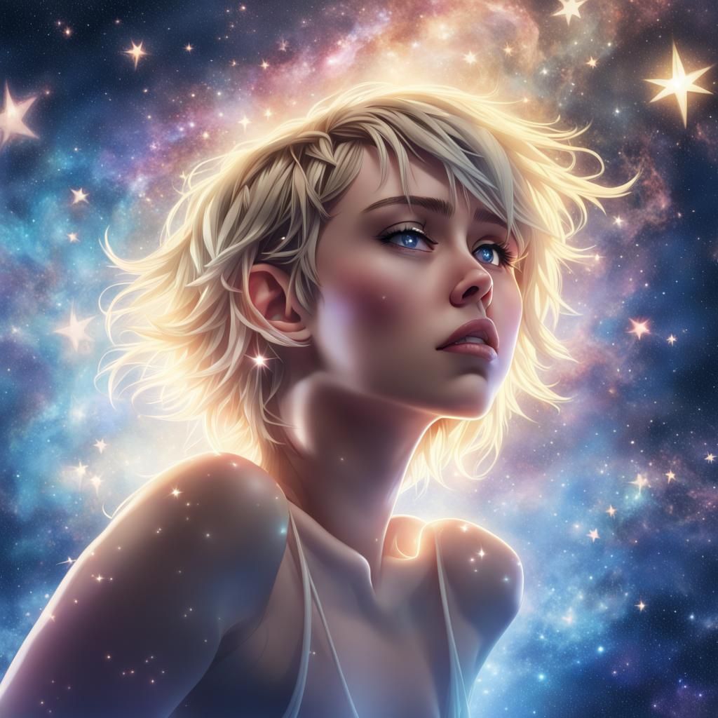 Miley Cyrus in Realm of Stars, Anime Style