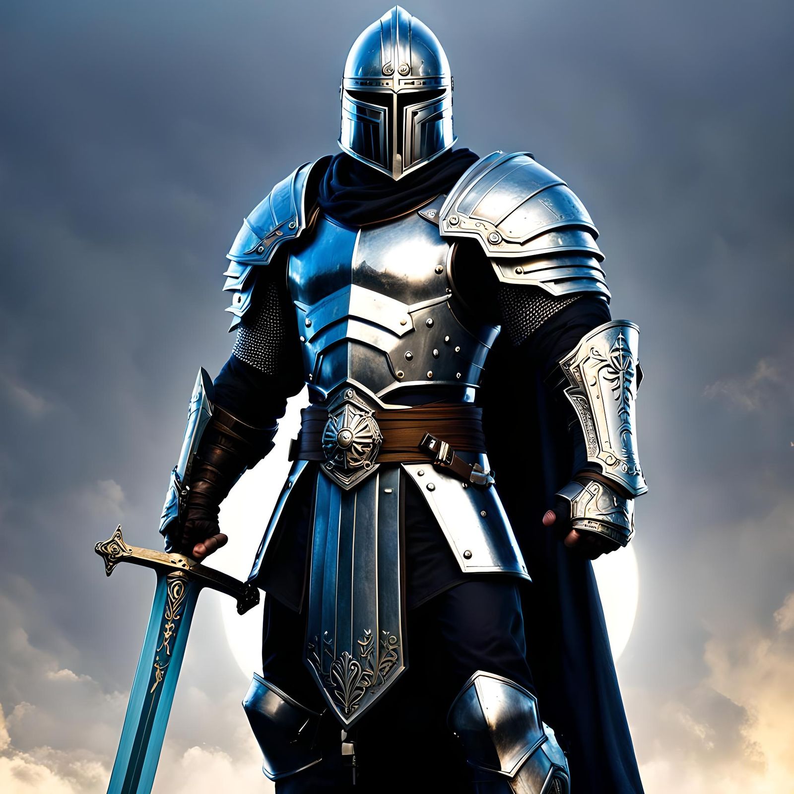 Imposing Eight-Foot Warrior with Great Sword