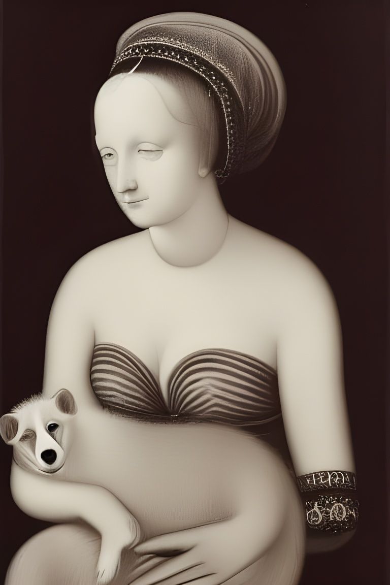 Elegant Portrait in the Style of Karl Blossfeldt