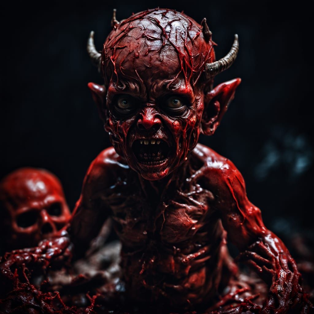 Ethereal Demon Fetus Unveiled in Gory Detail