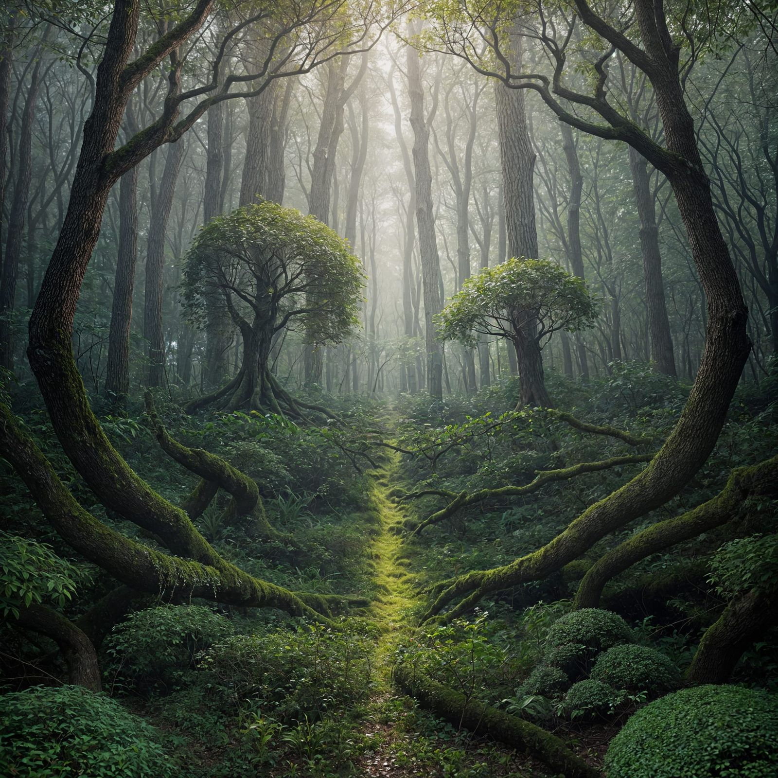 Organic Geometry Unfolds in Morning Light