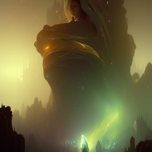 Hyperdetailed Galaxy in Dark Fantasy Style