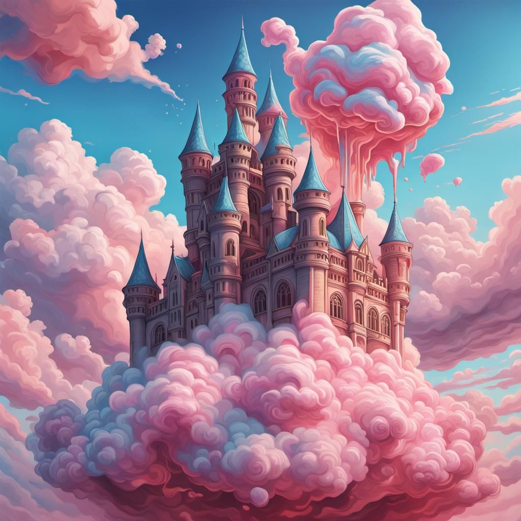 Cloud Castle Melts in Cotton Candy Sky