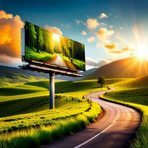 Surreal Billboard Design Urging People to Visit Nature