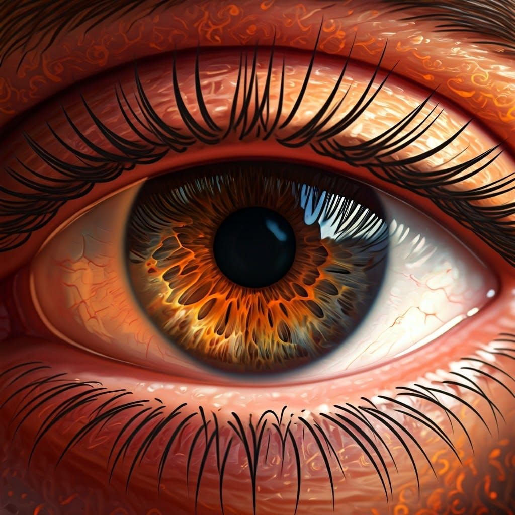 Fiery Eye in Baroque-Inspired Splendor