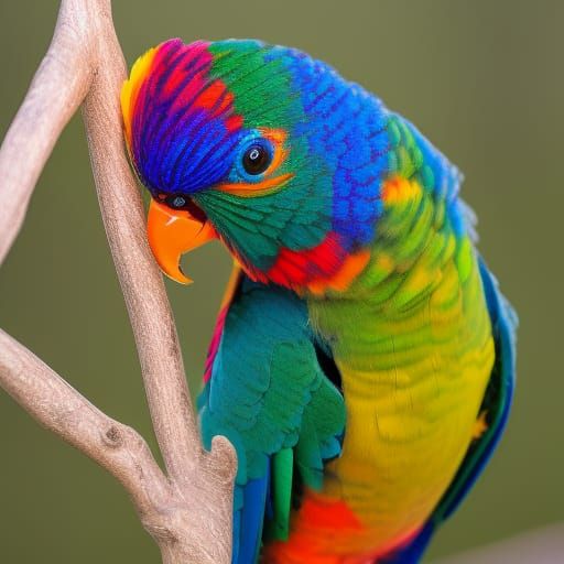 Detailed Rainbow Lorikeet Image