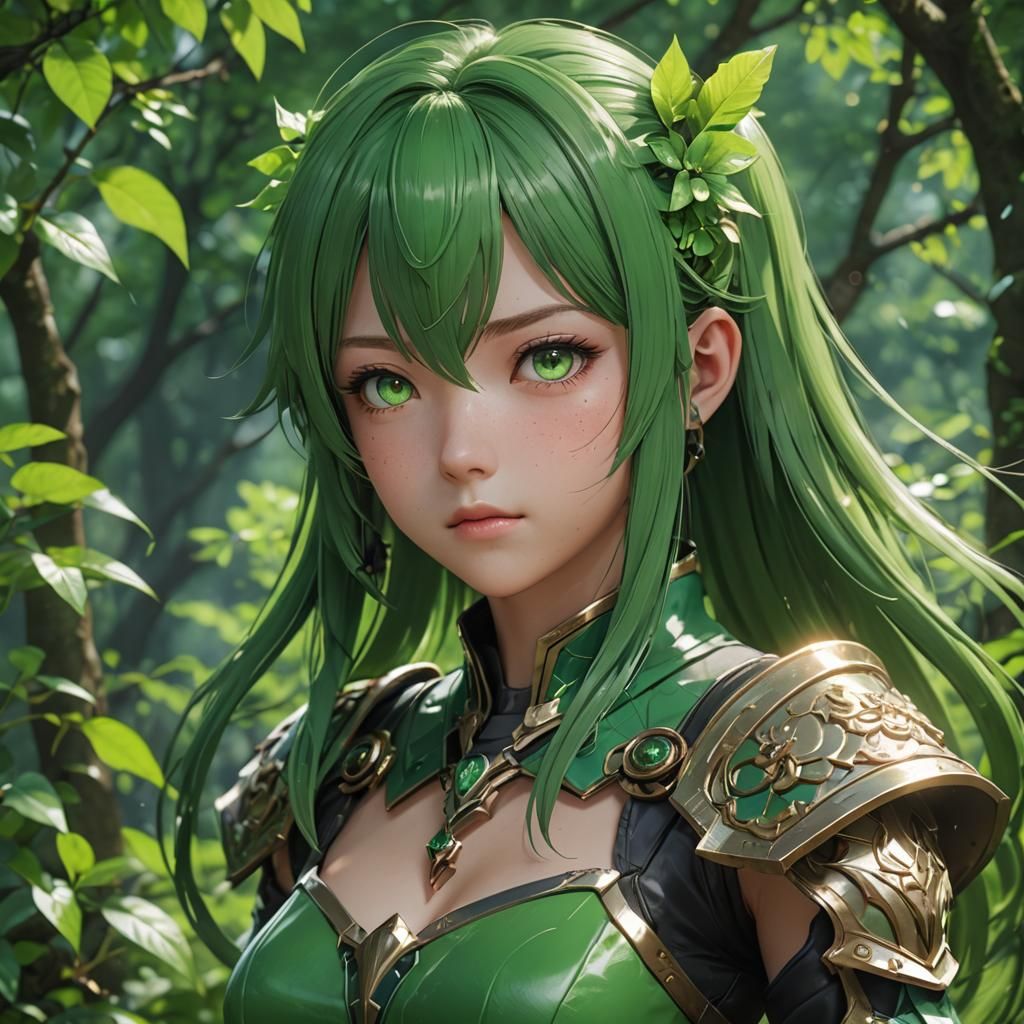 Detailed 3D Anime Art Inspired by WLOP