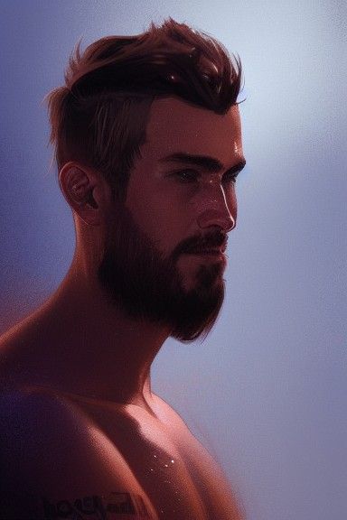 Australian Bogan Portrait in Hyperdetailed Style