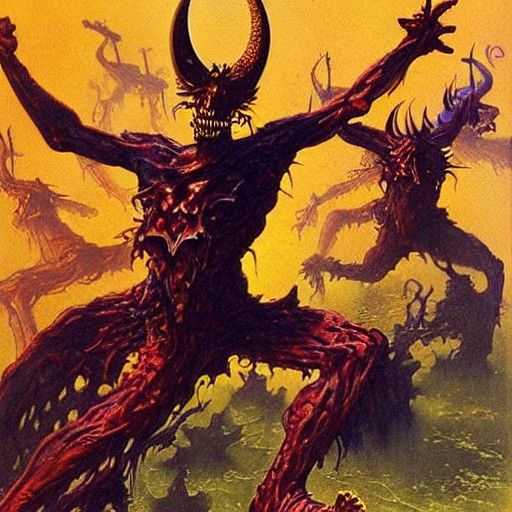 Demonic Dance in Sci-Fi Style
