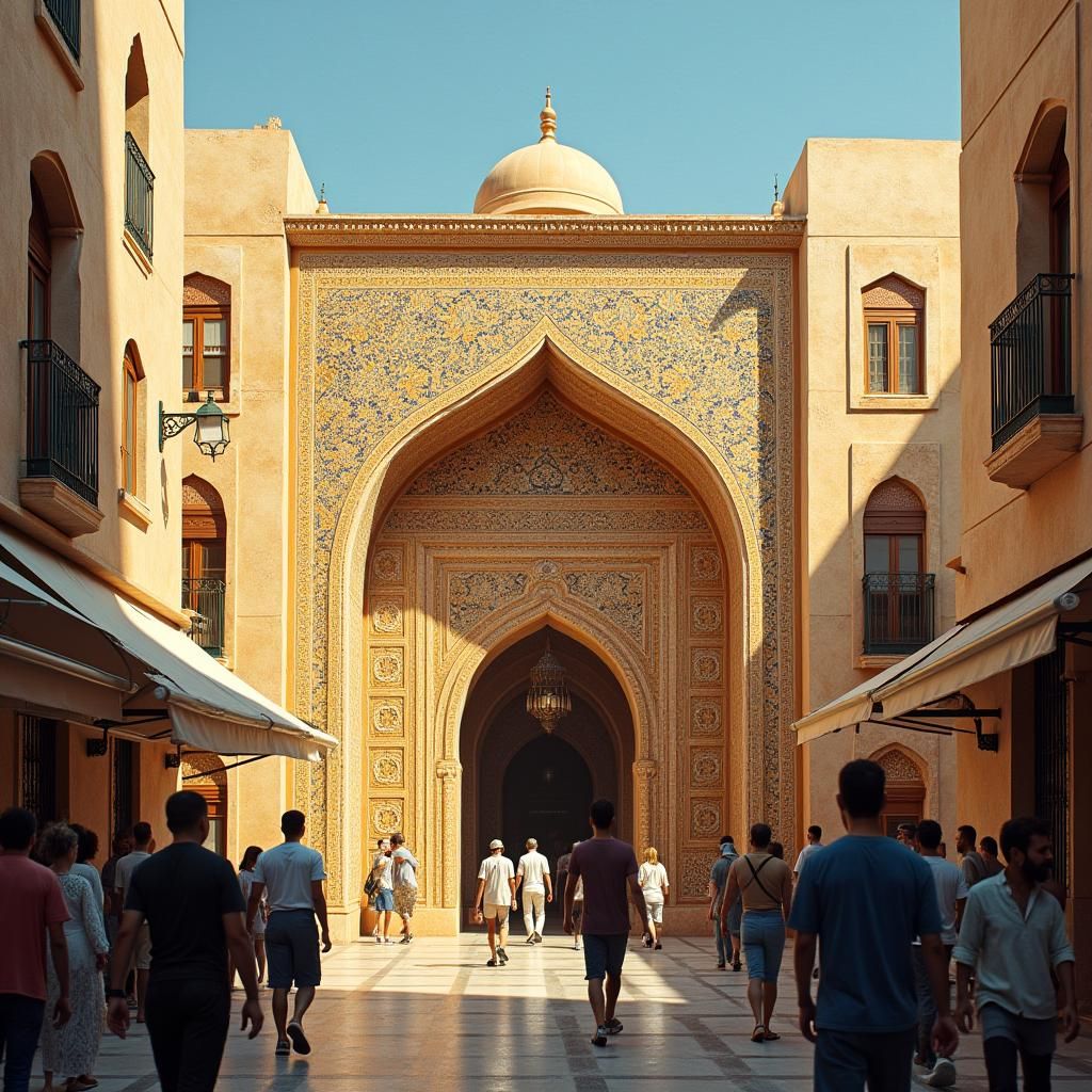 Palais El Badi Facade in Tunisia