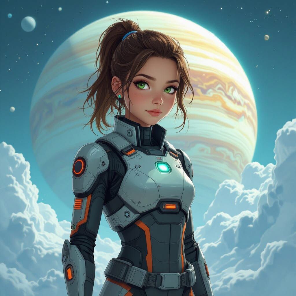 Uranus Superhero Girl with Teleportation Powers