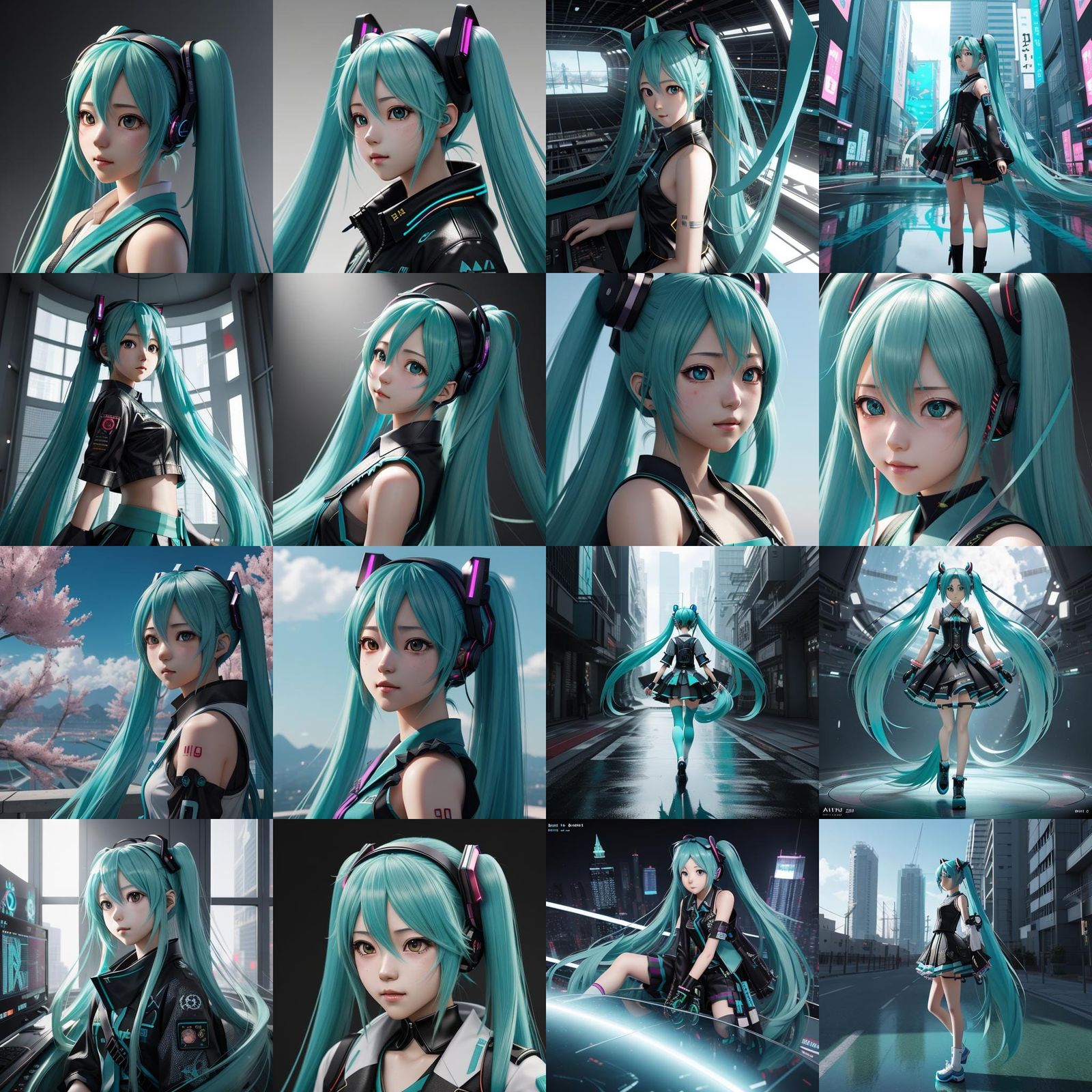 Detailed 3D Anime Art of Hatsune Miku