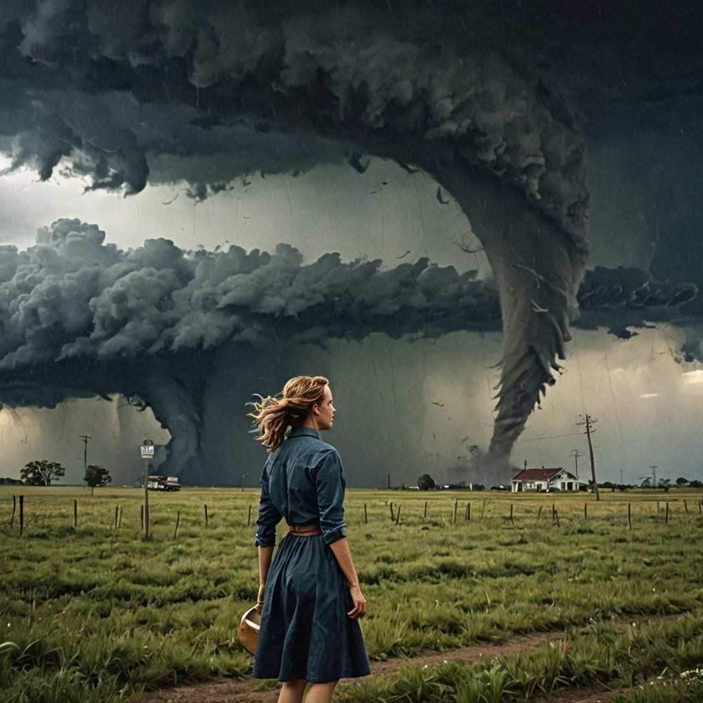 Girl in the Eye of the Tornado
