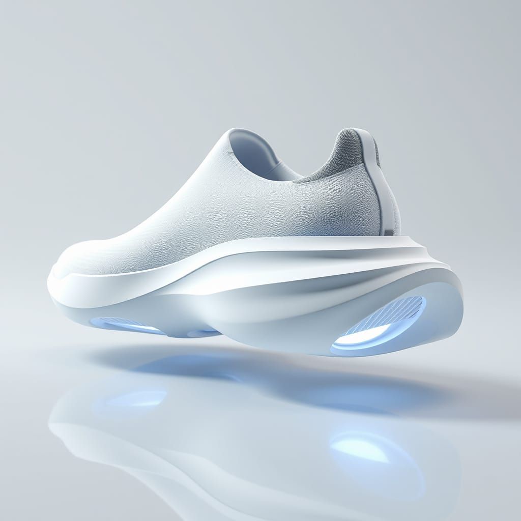 Ultra-Minimalist Running Shoe for 2500 in Futuristic Style