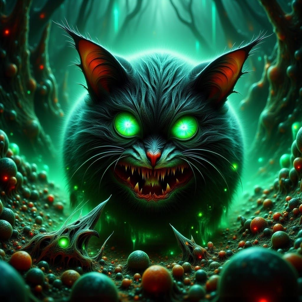 Cheshire Cat Ninja in Rainforest Arena