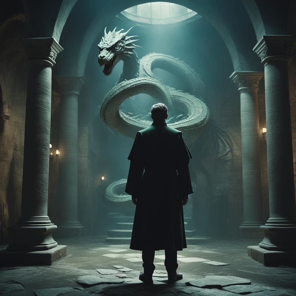 Basilisco in Chamber of Secrets with Dynamic Lighting