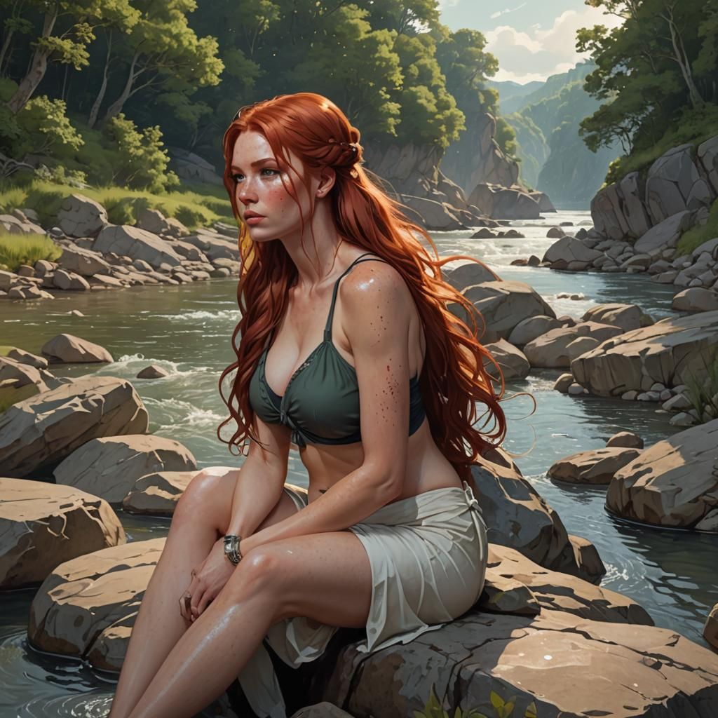 Thinking by the river