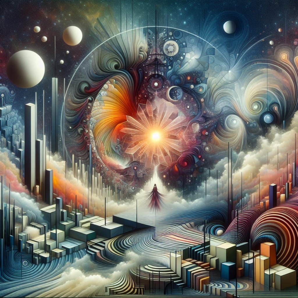 Surreal Fine Art Masterpiece in Photorealistic Style