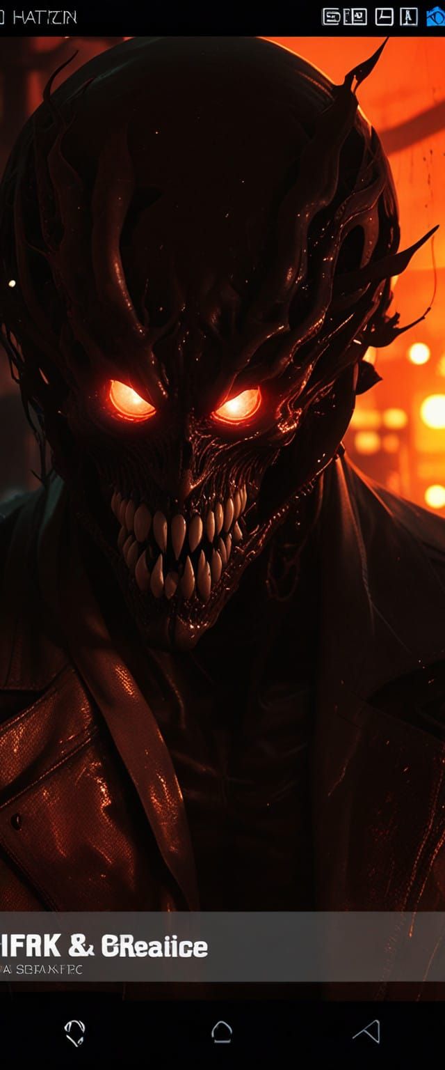 Grotesque Cyberpunk Icon Born from Horror and Decay