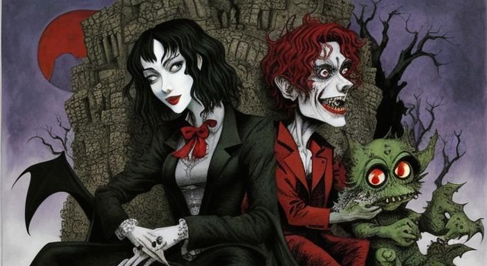 Vampires and Monsters in a Dark Fantasy Wonderland