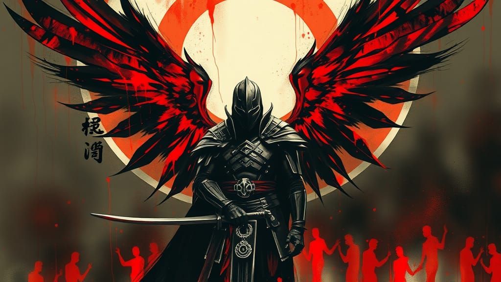 Majestic Warrior in Dark Fantasy Style