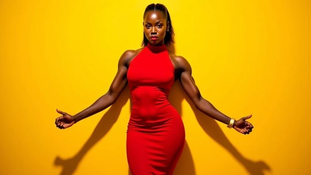 Sade Adu: Bold Portrait in High Contrast Style