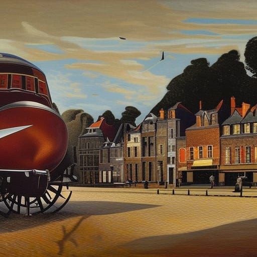 Spitfire vs Messerschmitt: Art Deco Dogfight