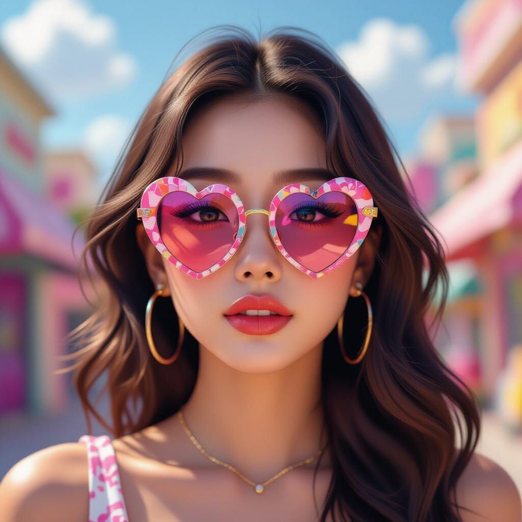 K-Pop Idol in a Candy World: Digital Painting