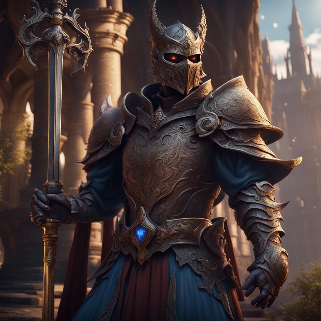 LA Knight as Fantasy Concept Art Character