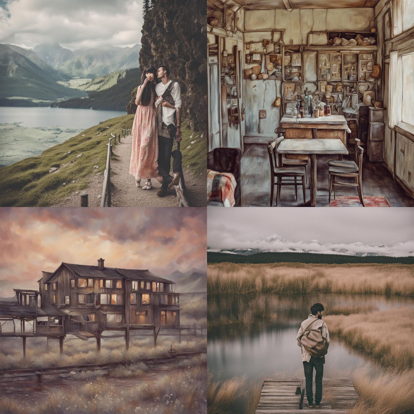 Abstract AI Interpretation of 'Somewhere'