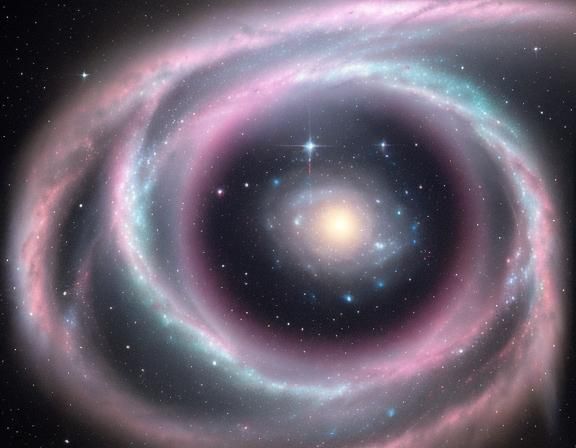 Grey Gradient Nebula Galaxy with Sunshine