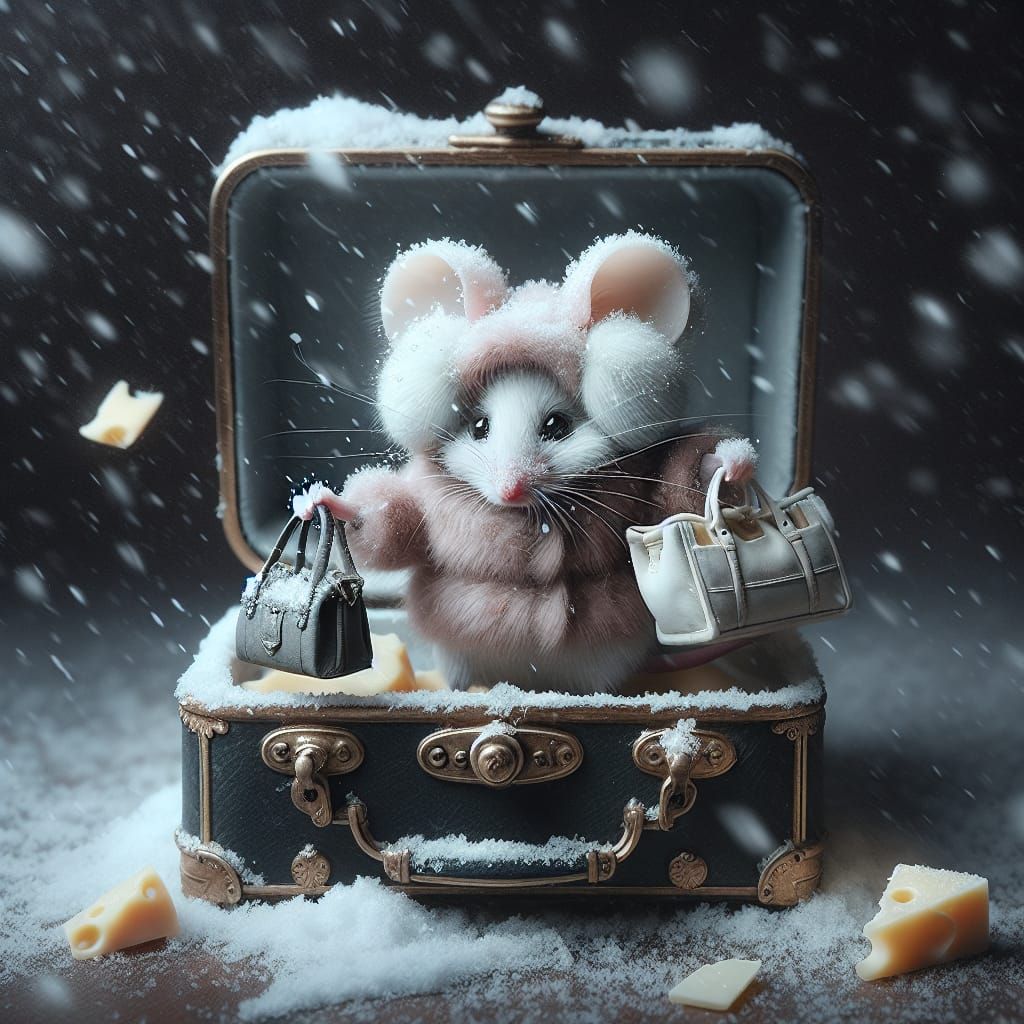 Winter Wonderland in Jewelry Casket as Hyper-Realistic Art