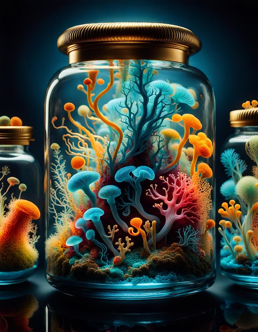 Microorganisms Inside The Jar